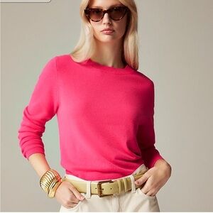J. Crew Cashmere classic-fit crewneck sweater Hot Pink XL